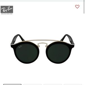Ray Ban Black/Gold Gatsby Sunglasses (OS)